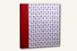 Preview: Photo album "Blue hearts", handmade photo album, for gluing, red linen back